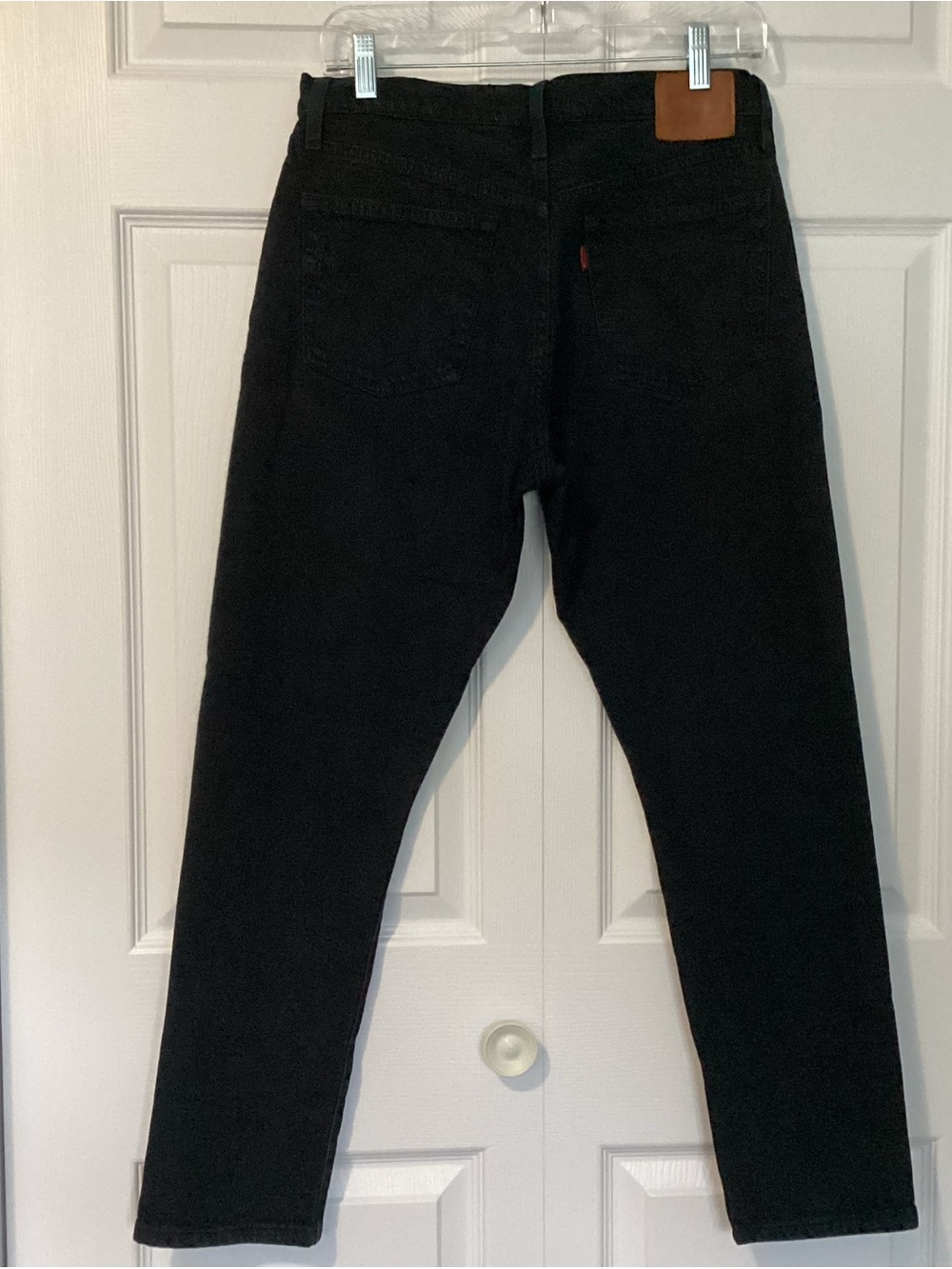 Levi's Black Denim 501 s button tab jeans. - Picture 2 of 6